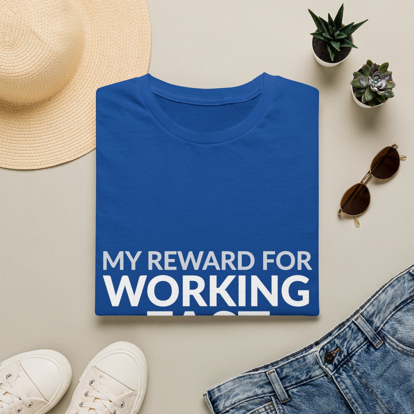 Working Fast Means More Work Funny Employee Shirt product mockup 20 — House of Lushella