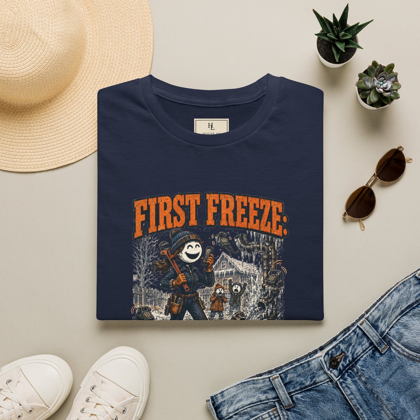 First Freeze: Plumbers Enter the Chat. | Plumber T-Shirt