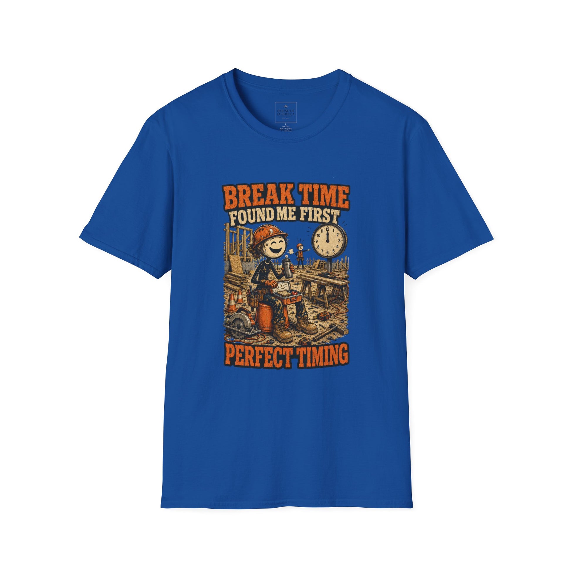 Break Time Found Me First Work Humor Shirt product mockup 36 — House of Lushella