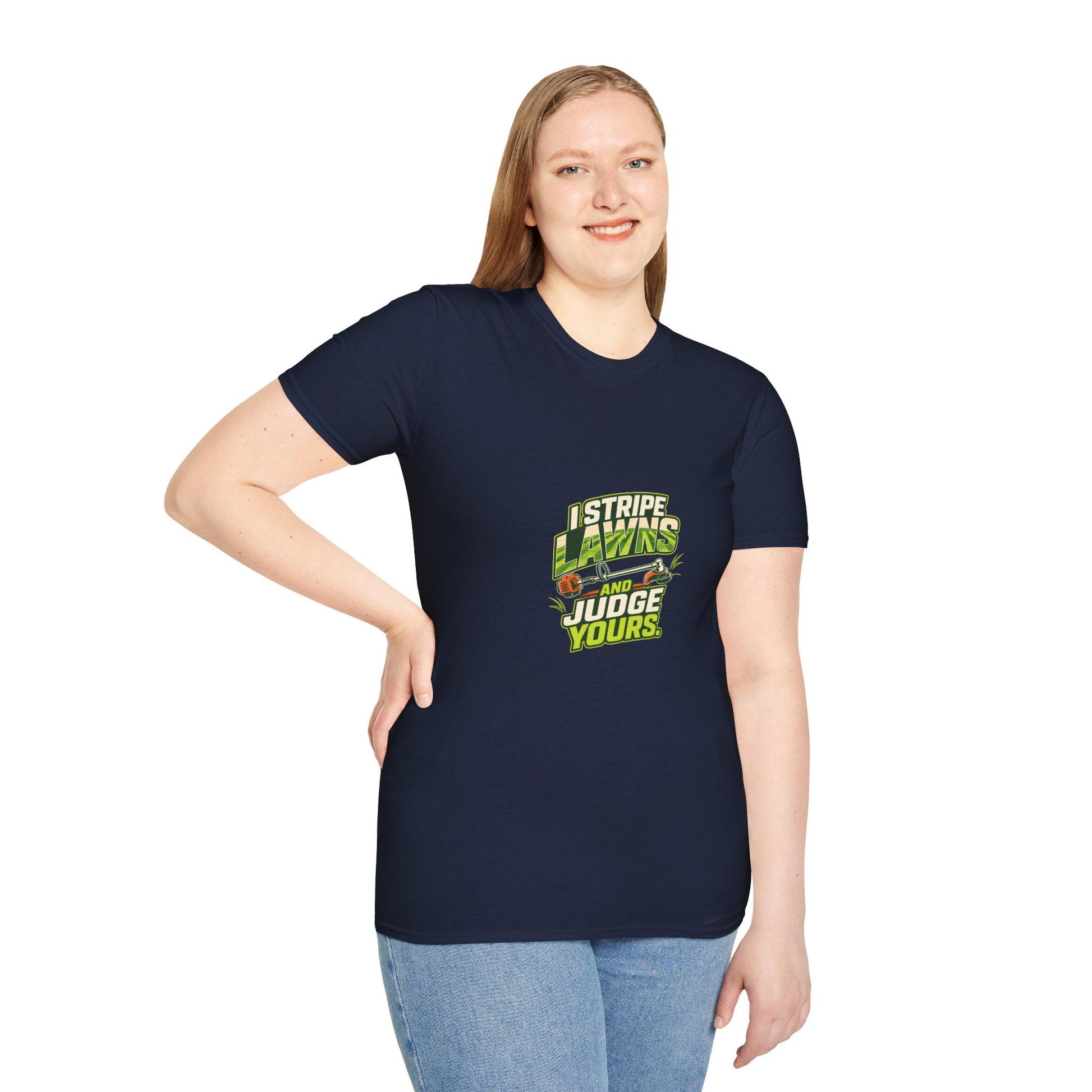 I Stripe Lawns and Judge Yours Lawn Care Shirt product mockup 20 — House of Lushella