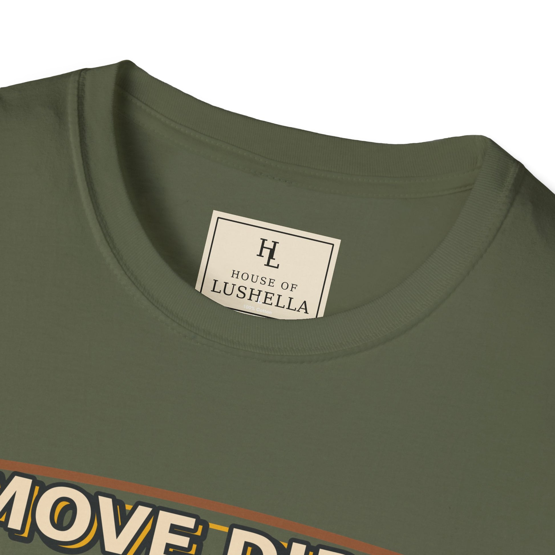 Move Dirt Avoid Meetings Excavator Shirt product mockup, view 13