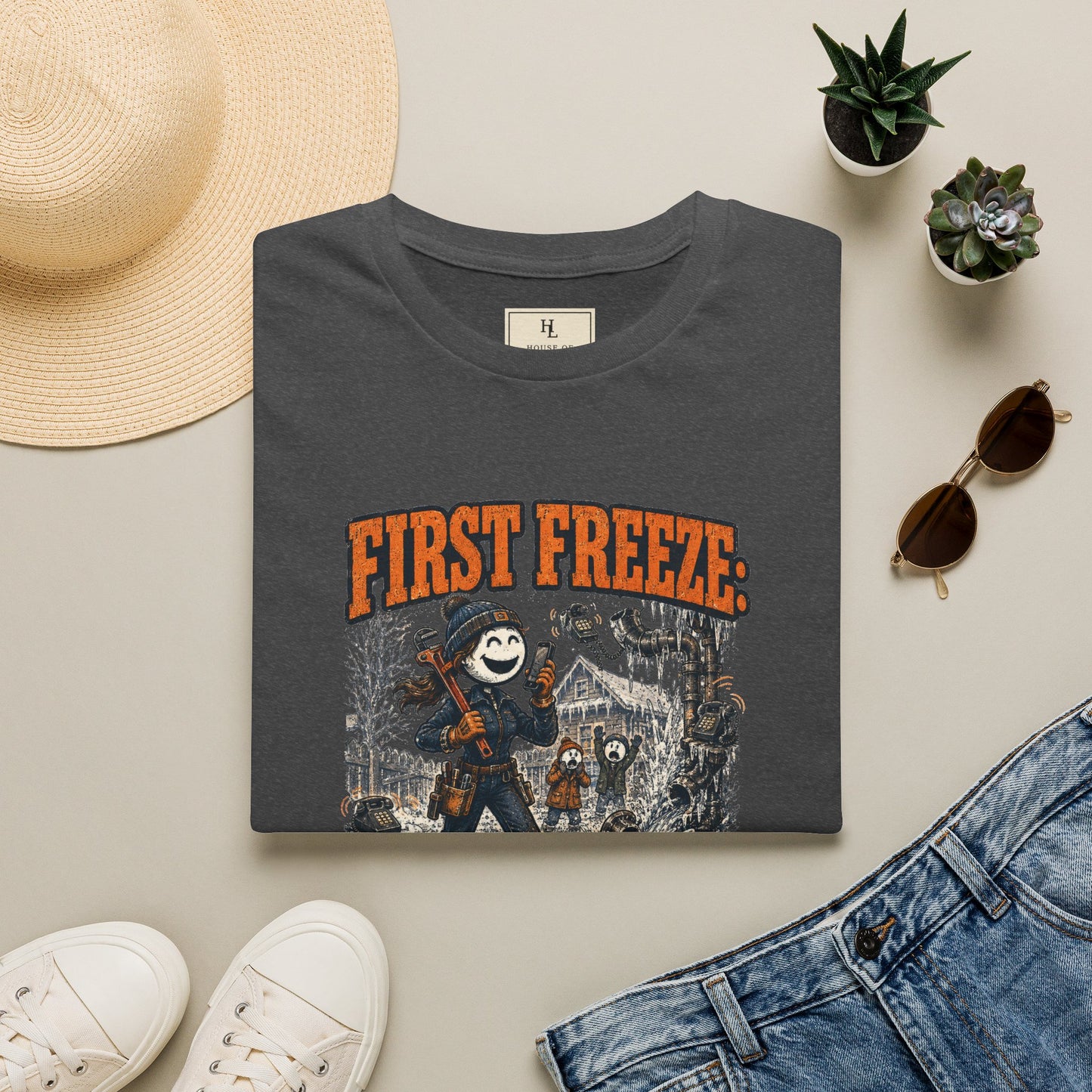 First Freeze: Plumbers Enter the Chat. | Plumber T-Shirt