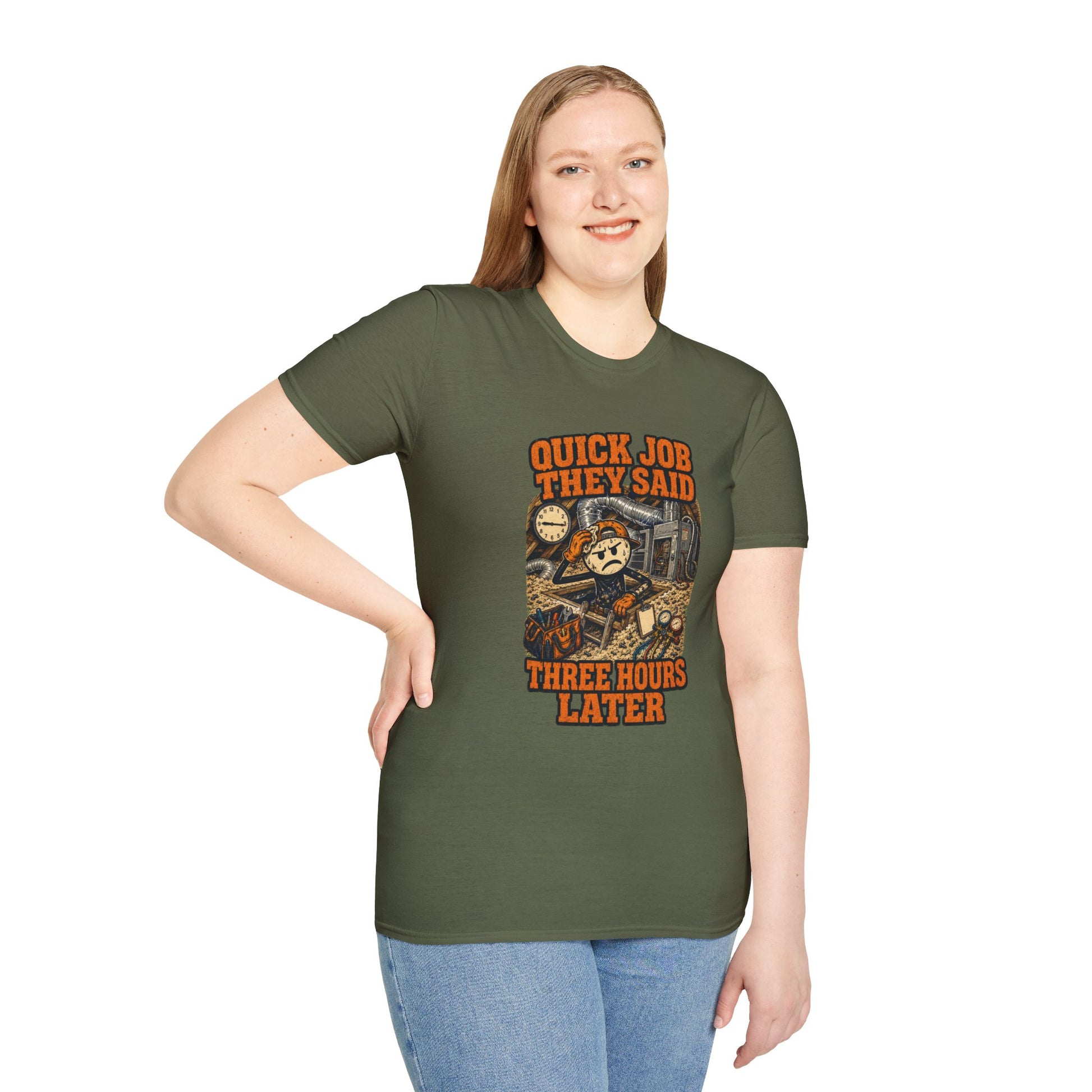Quick Job They Said Three Hours Later Mechanic Shirt product mockup 32 — House of Lushella