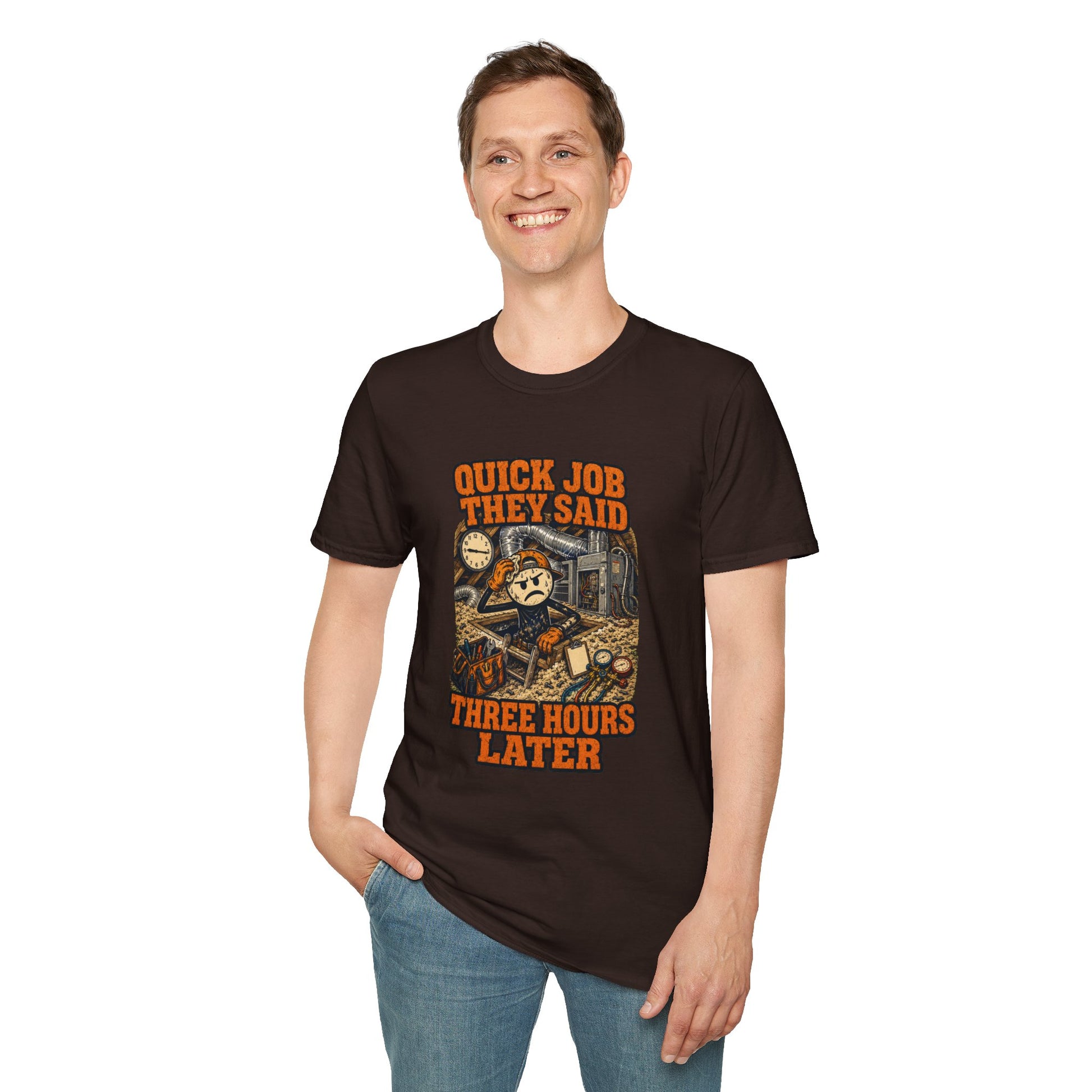 Quick Job They Said Three Hours Later Mechanic Shirt product mockup 23 — House of Lushella