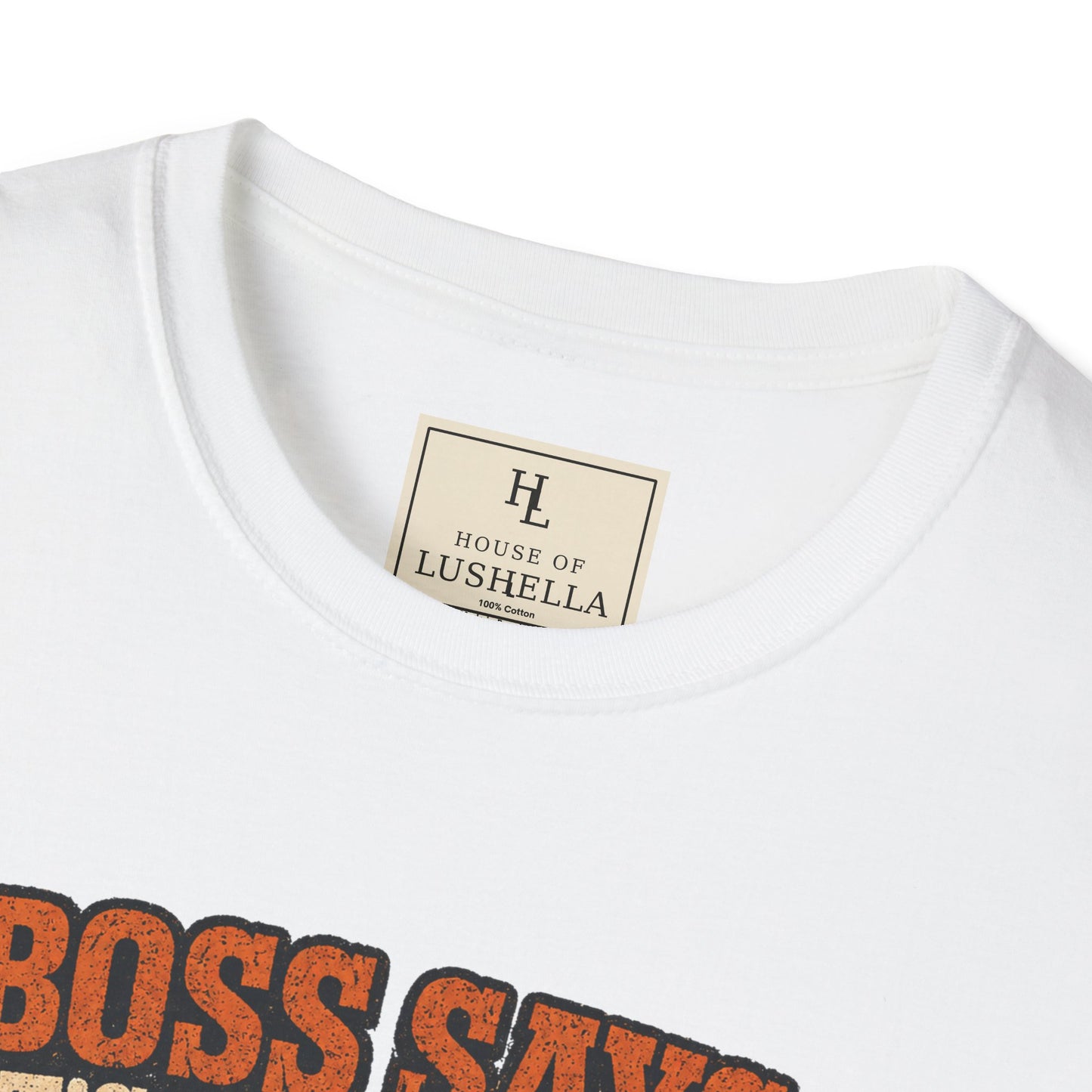 Boss Says It’s Dry Enough Heavy Equipment Shirt product mockup, view 12 — House of Lushella