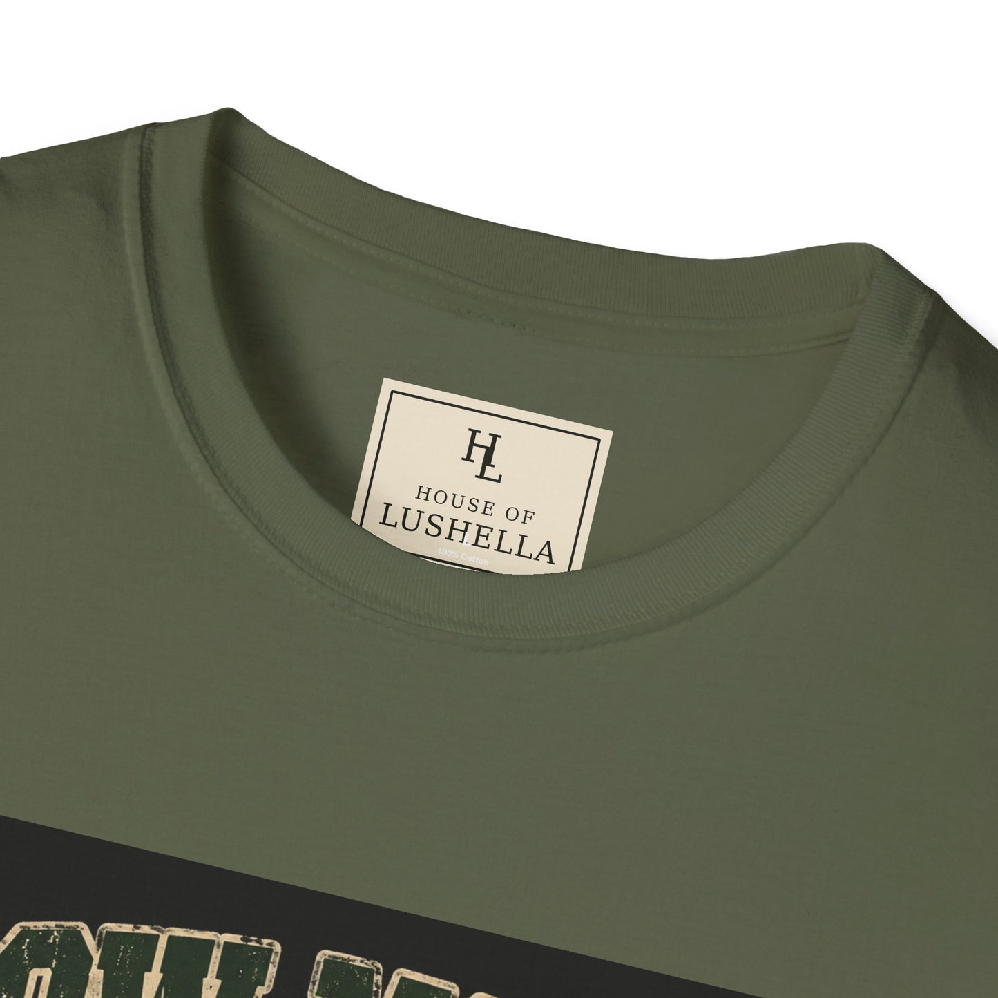 Mow Money Mow Problems Lawn Care Shirt product mockup, view 7