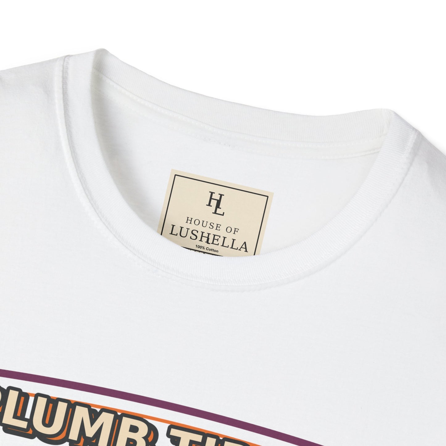 Plumb Tired Still Level Plumber Shirt product mockup, view 2