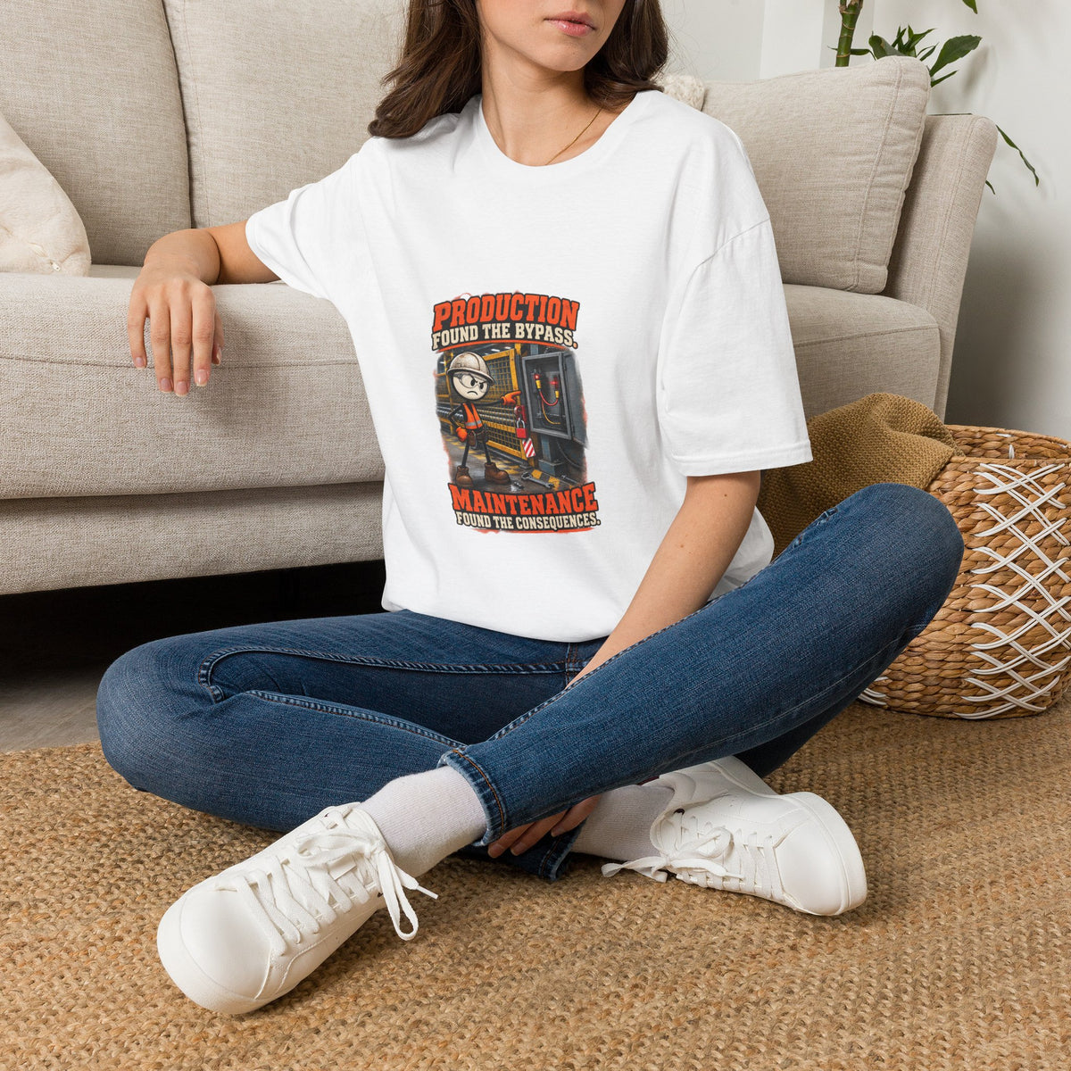 Production Found the Bypass | Industrial Maintenance T-Shirt product mockup