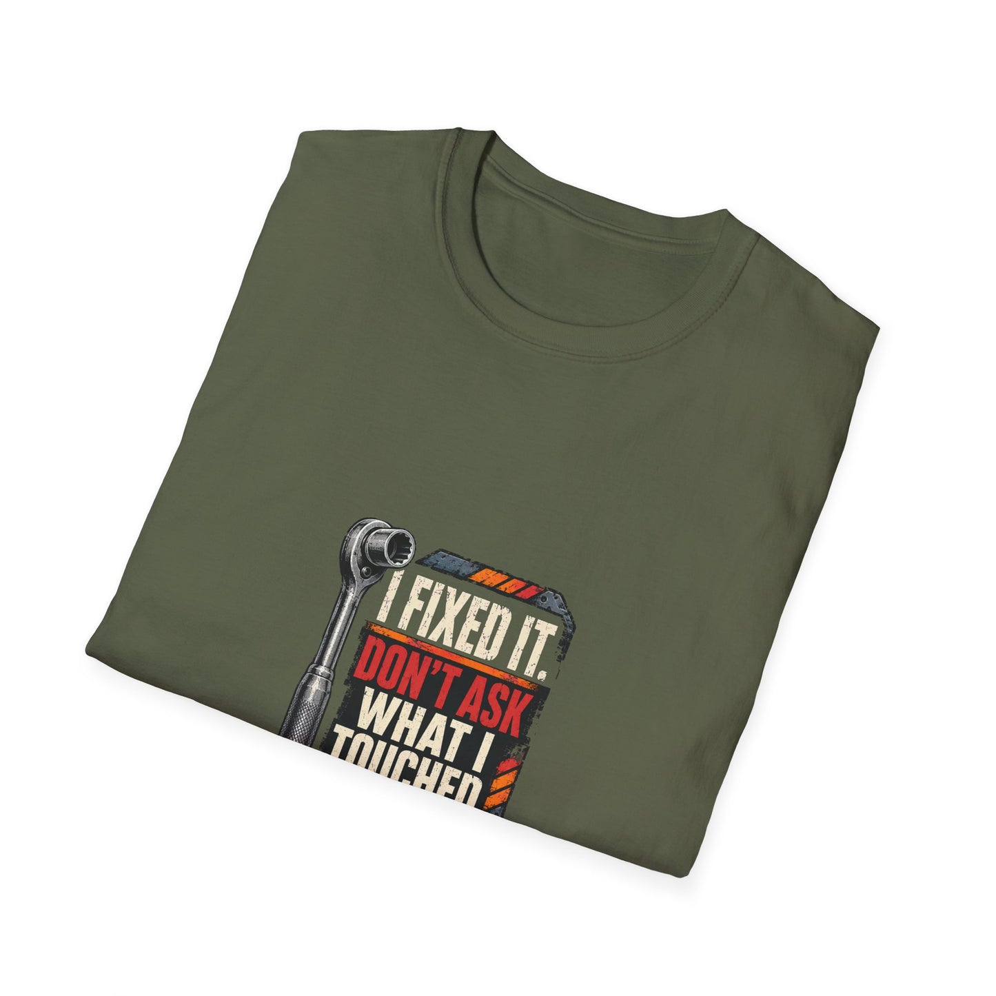 I Fixed It Don't Ask What I Touched Mechanic Shirt product mockup 11 — House of Lushella