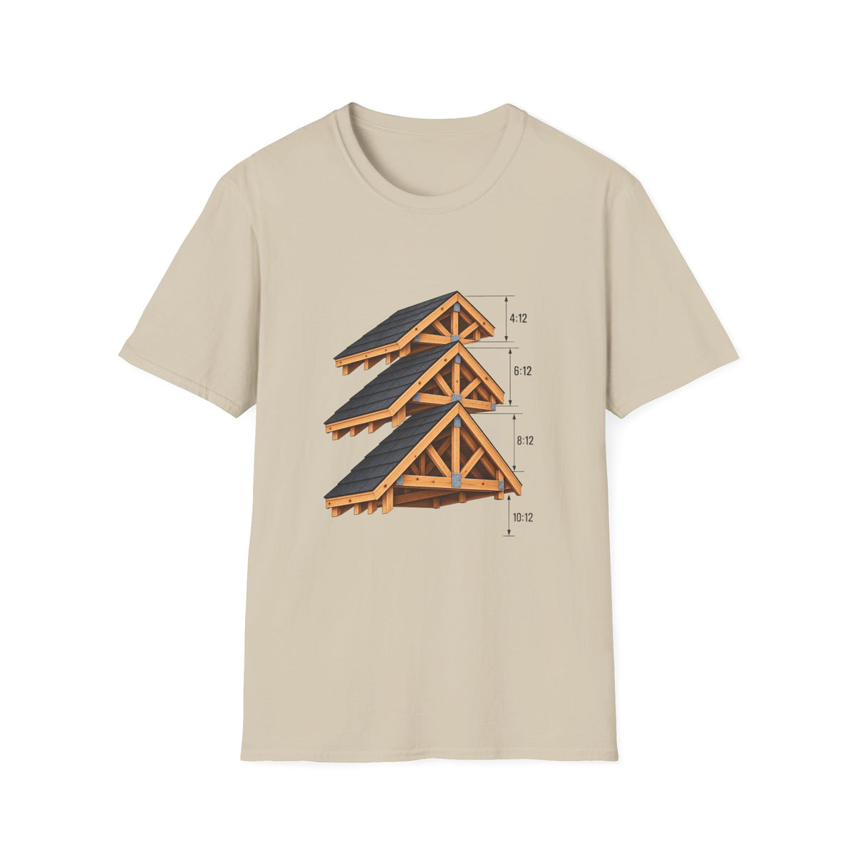 Roofer Framer Pitches Tee