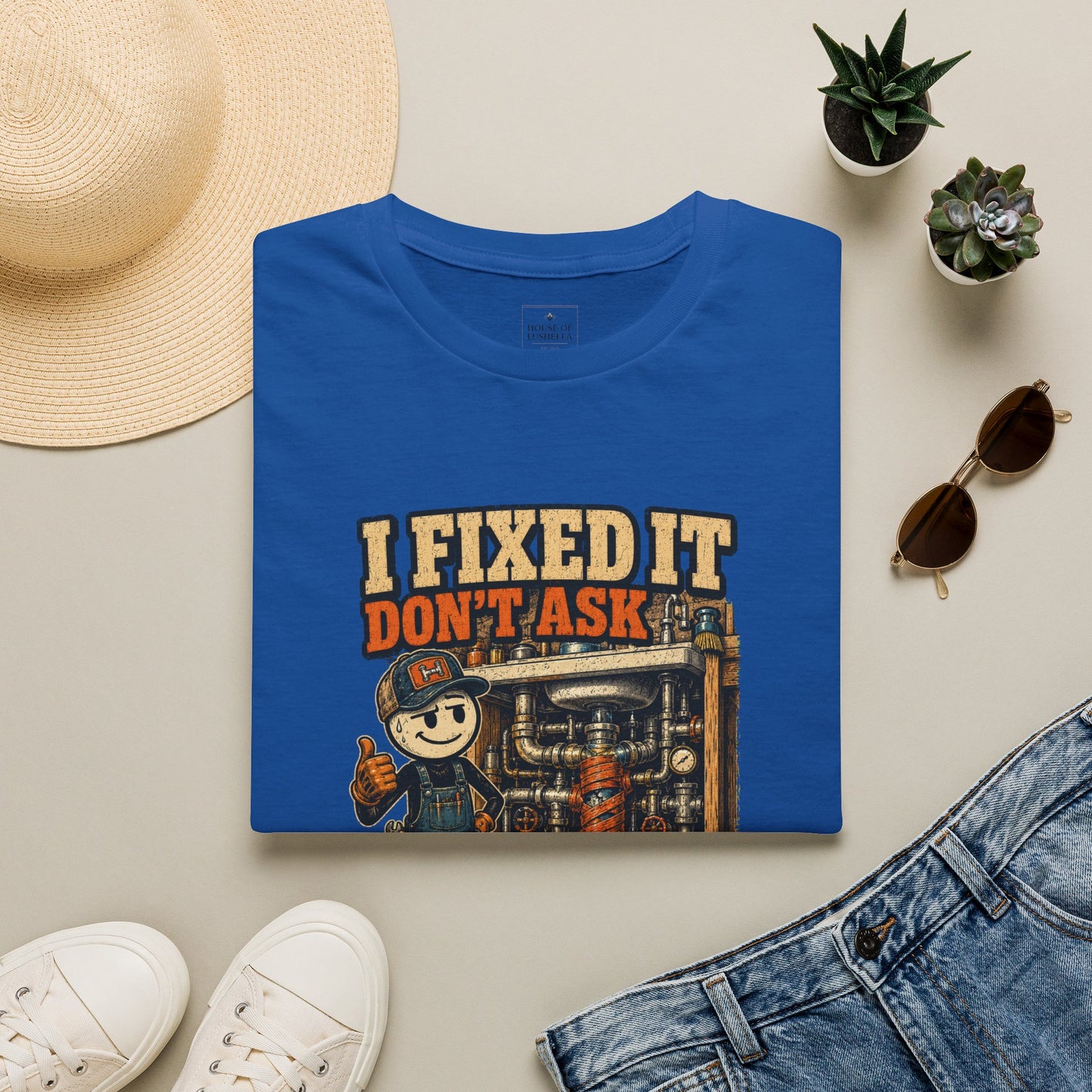 I Fixed It Don’t Ask Mechanic Shirt product mockup 7 — House of Lushella