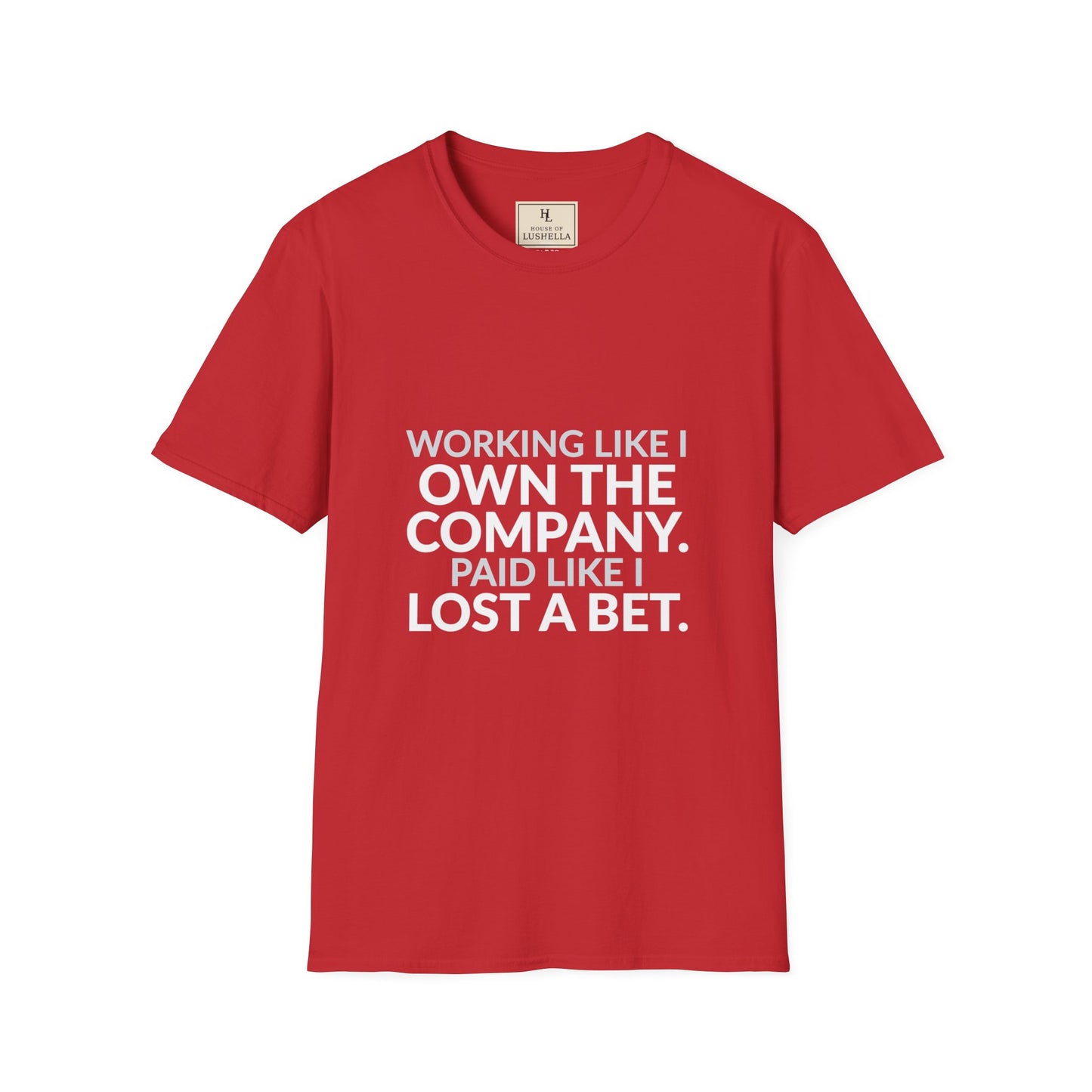 Working Like I Own the Company Work Humor Shirt product mockup, view 6