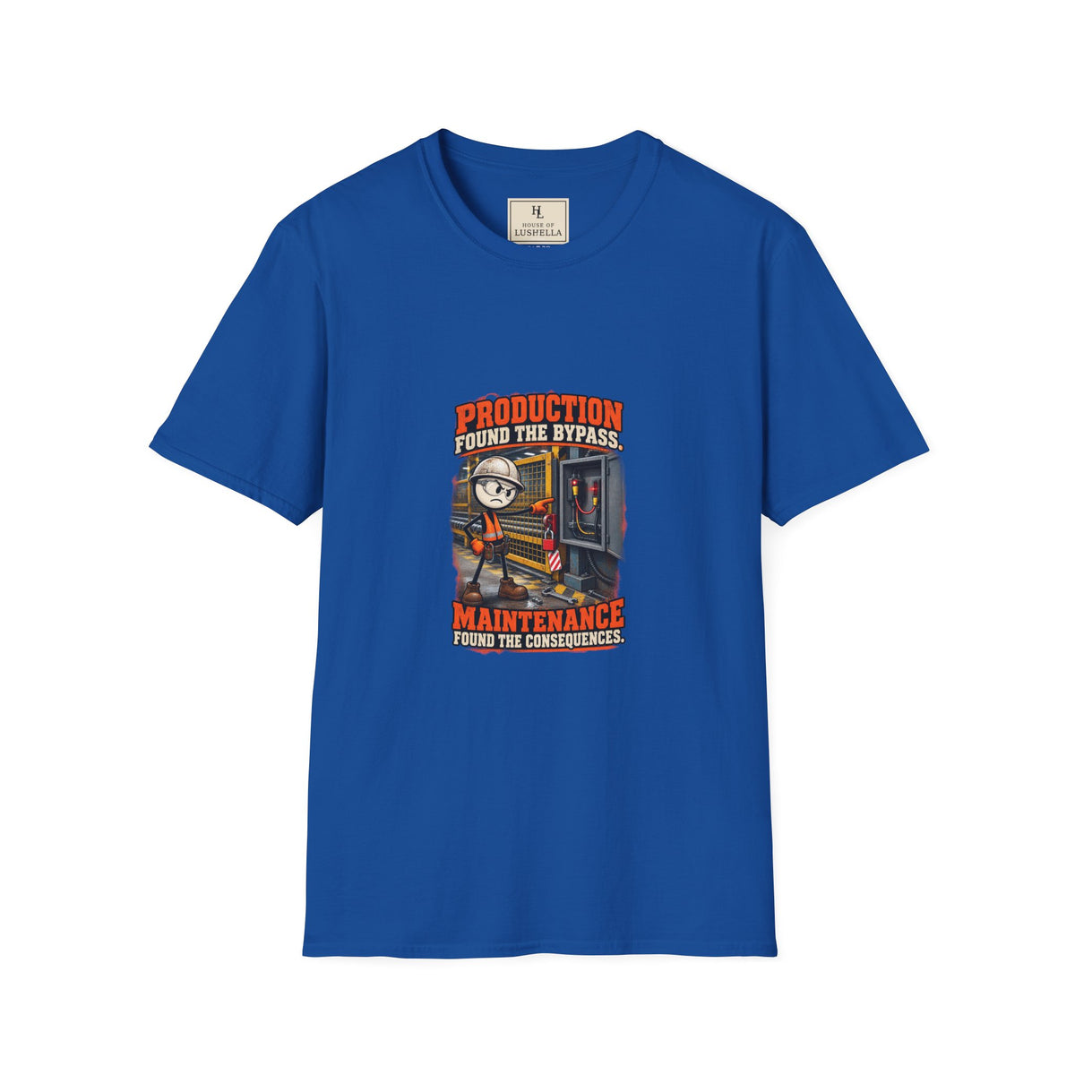 Production Found the Bypass | Industrial Maintenance T-Shirt product mockup