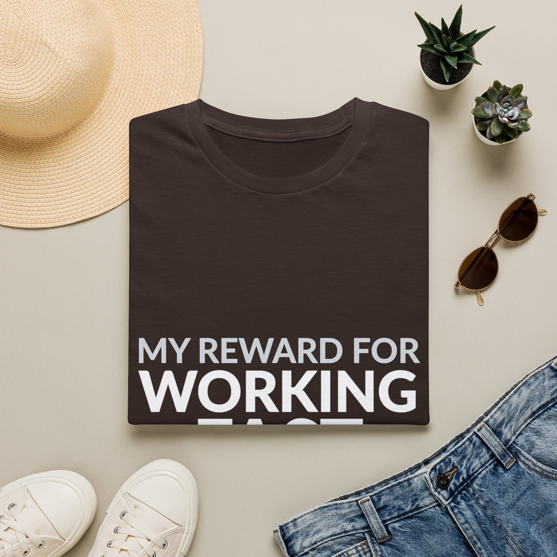 Working Fast Means More Work Funny Employee Shirt product mockup 15 — House of Lushella
