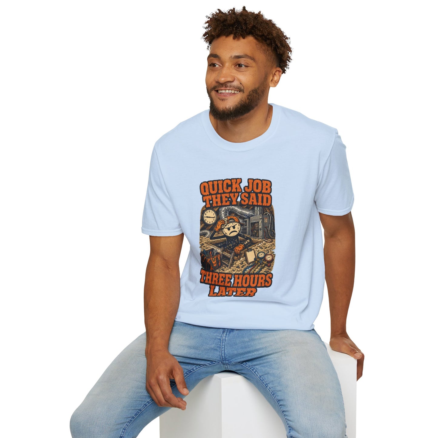 Quick Job They Said Three Hours Later Mechanic Shirt product mockup 39 — House of Lushella