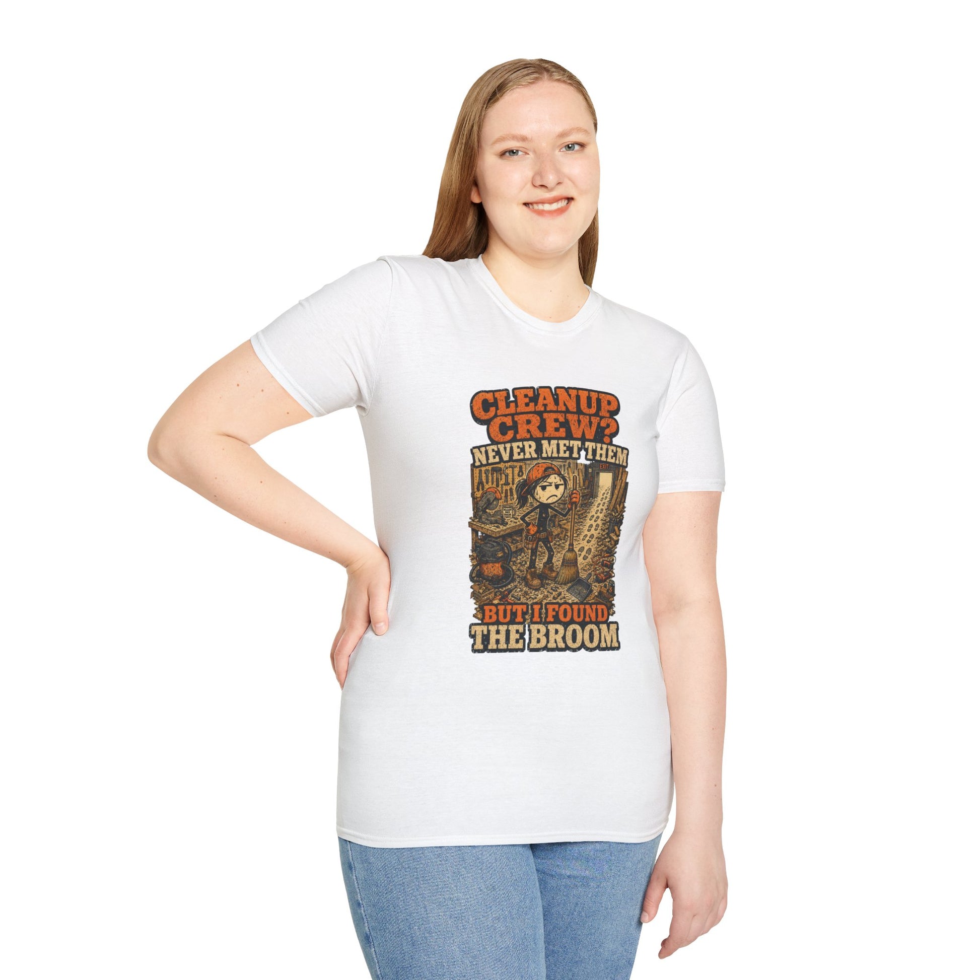 Cleanup Crew Never Met Them Work Humor Shirt product mockup 12 — House of Lushella