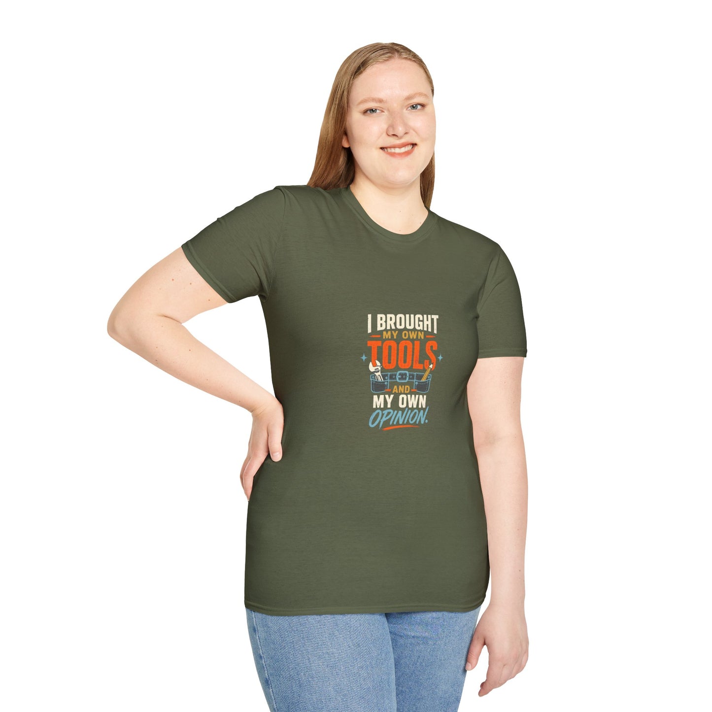 My Own Tools and My Own Opinion Tradeswoman Shirt product mockup 12 — House of Lushella