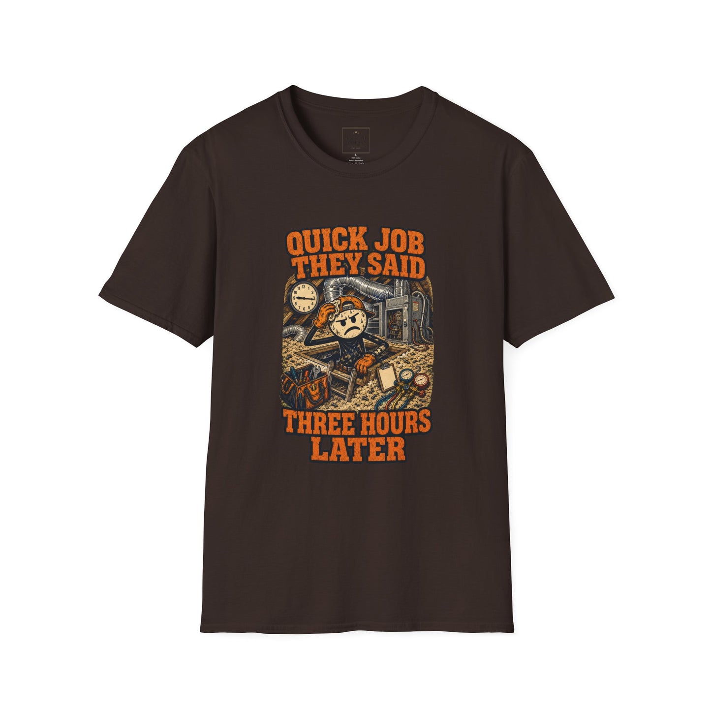 Quick Job They Said Three Hours Later Mechanic Shirt product mockup 21 — House of Lushella