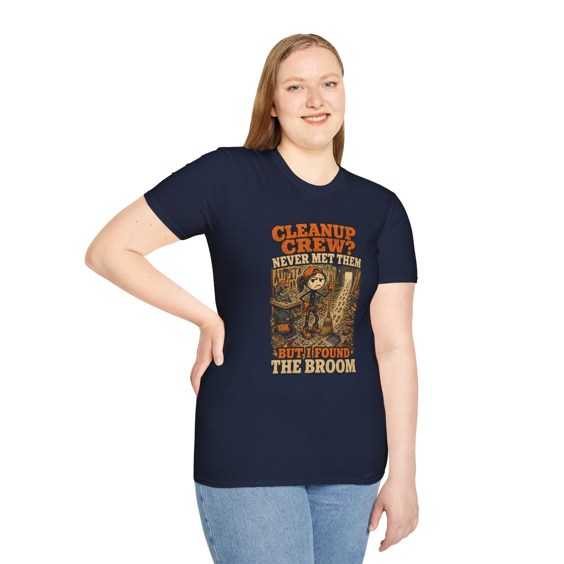 Cleanup Crew Never Met Them Work Humor Shirt product mockup 43 — House of Lushella