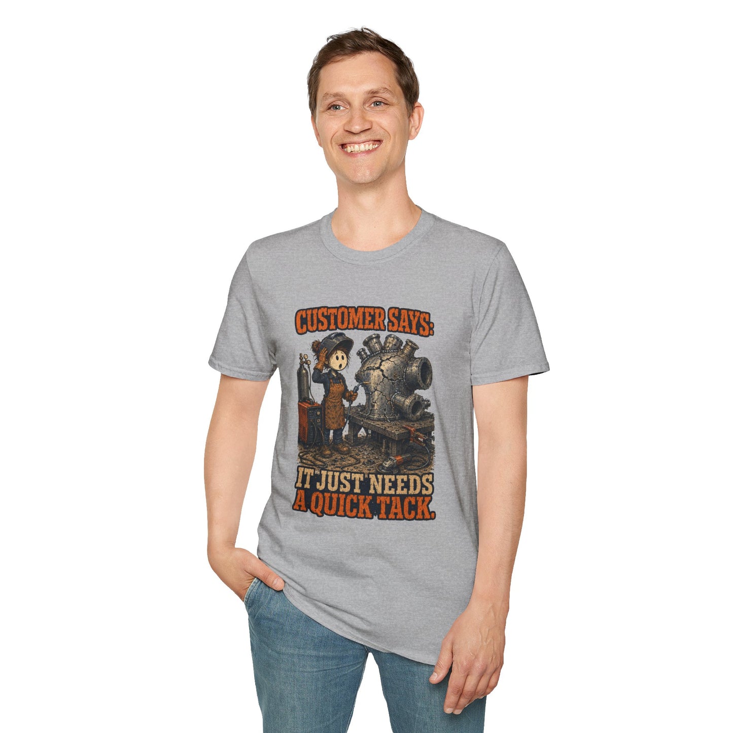 It Just Needs a Quick Tack Welder Shirt product mockup, view 17 — House of Lushella