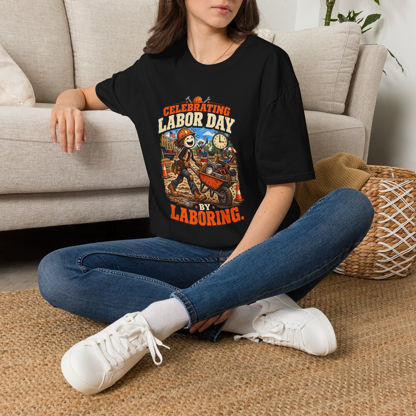 Celebrating Labor Day by Laboring. | Construction T-Shirt