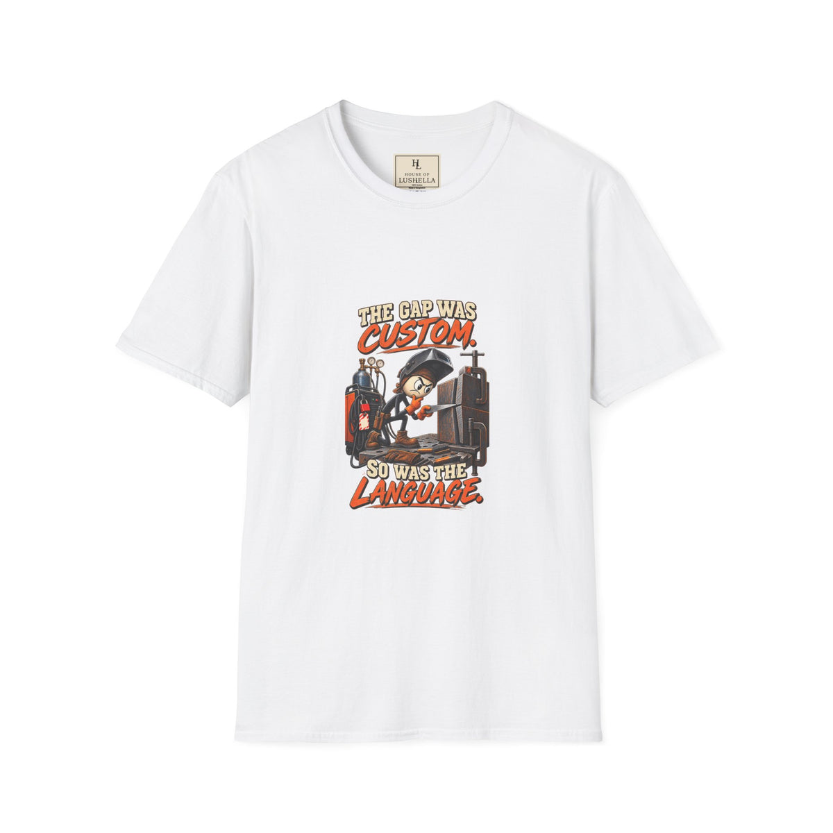 The Gap Was Custom, So Was the Language | Welder T-Shirt product mockup