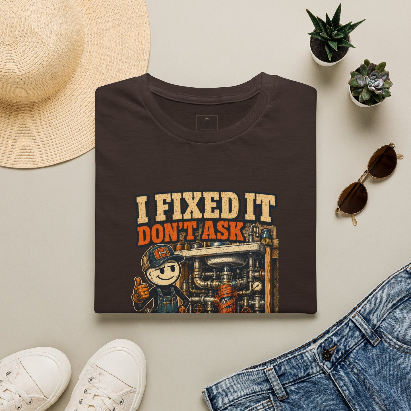 I Fixed It Don’t Ask Mechanic Shirt product mockup 3 — House of Lushella