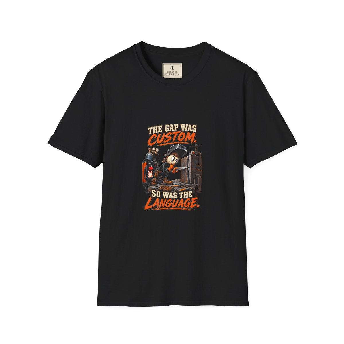 The Gap Was Custom, So Was the Language | Welder T-Shirt product mockup