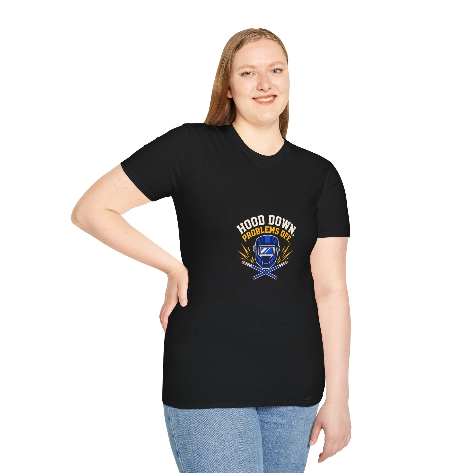 Hood Down Problems Off Welder Shirt product mockup 8 — House of Lushella