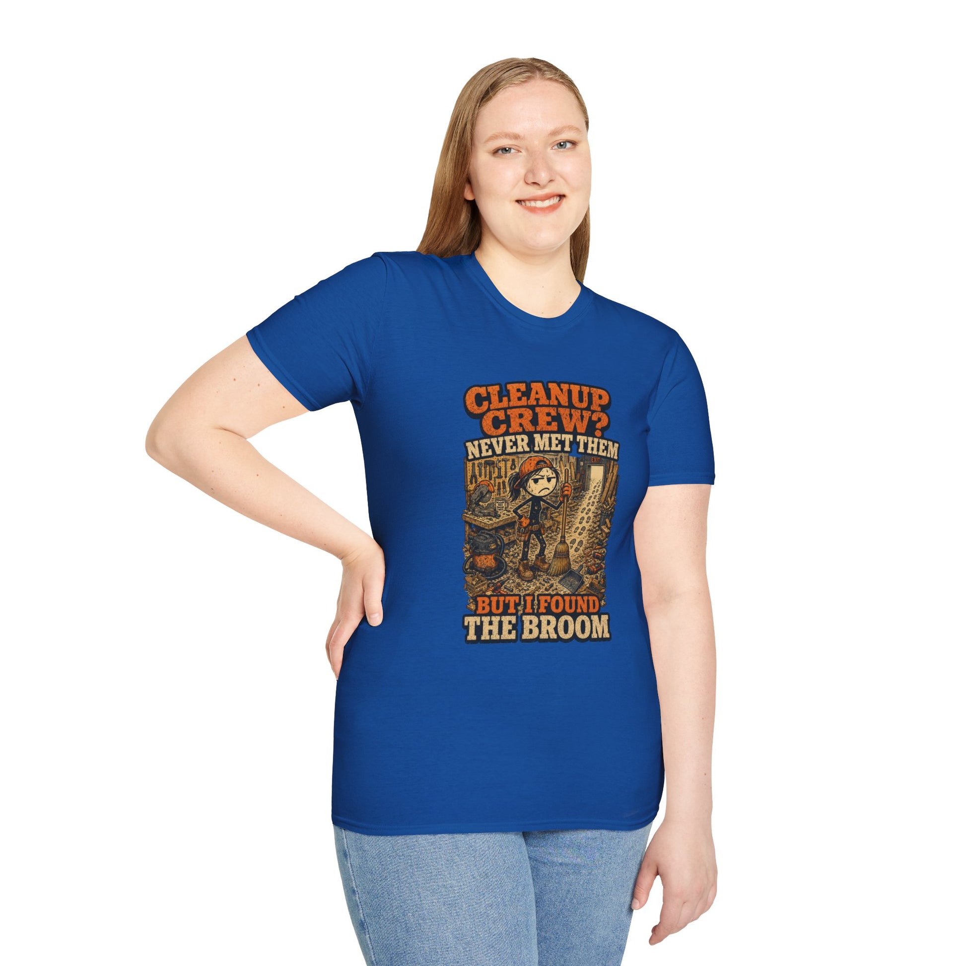 Cleanup Crew Never Met Them Work Humor Shirt product mockup 38 — House of Lushella
