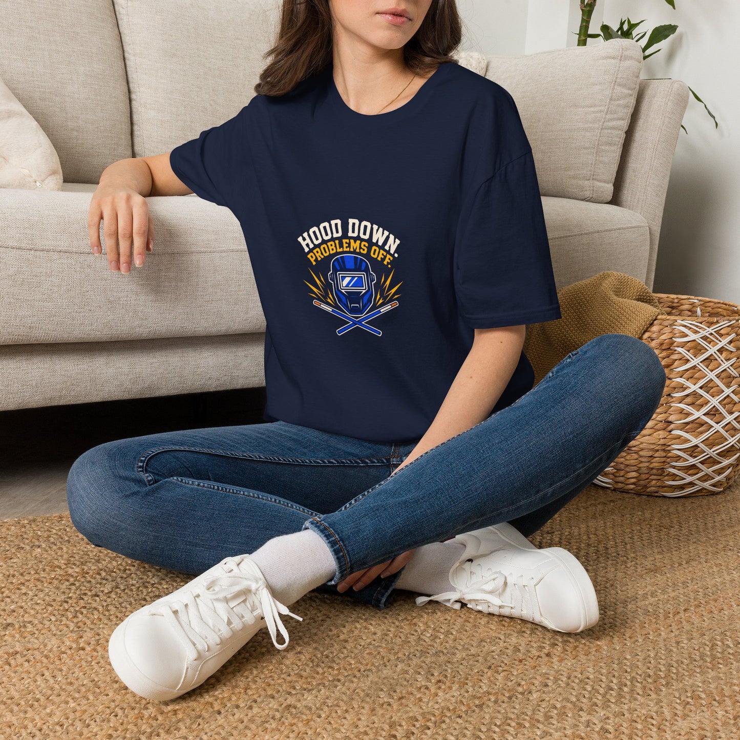 Hood Down Problems Off Welder Shirt product mockup 17 — House of Lushella