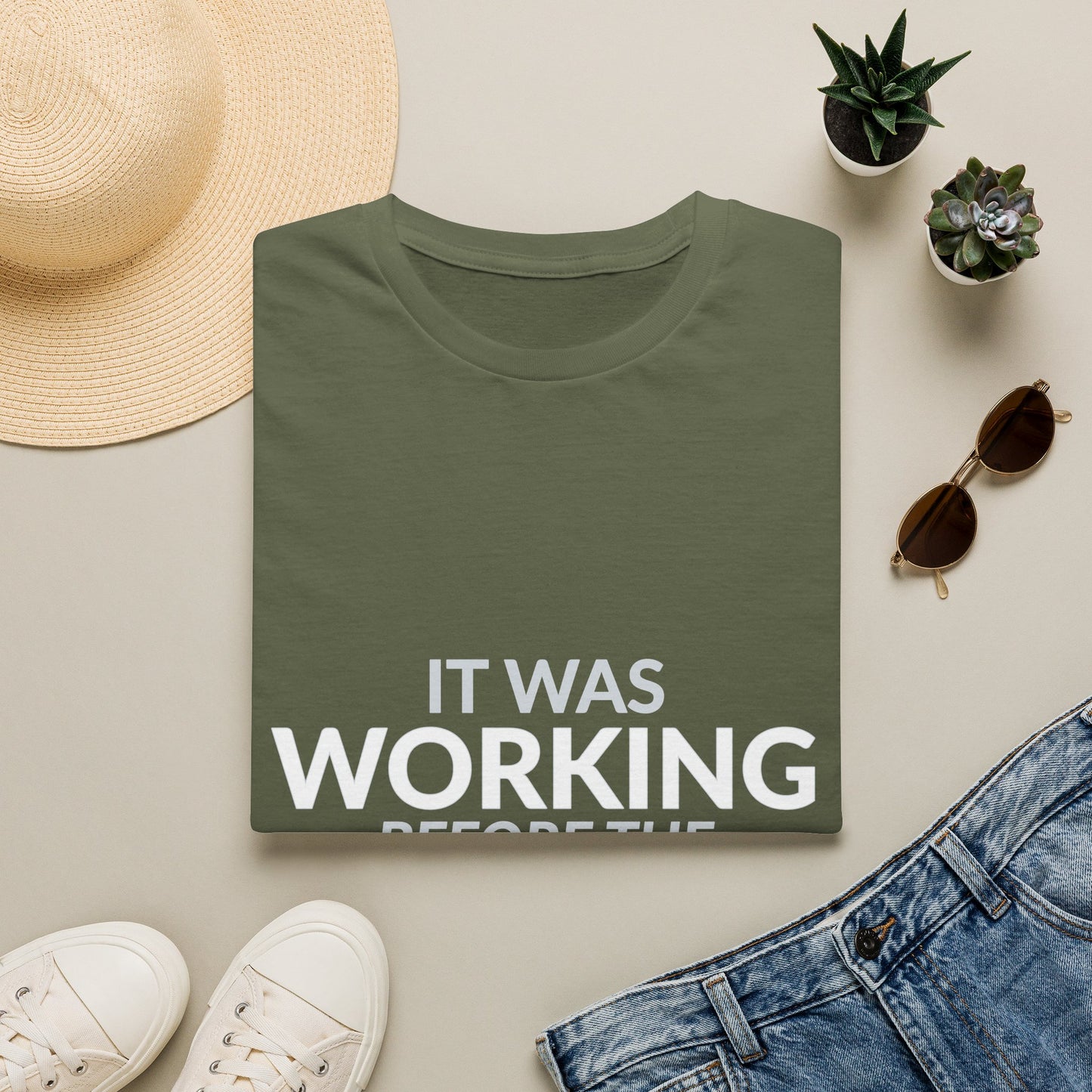 Working Before the Boss Touched It Funny Shirt product mockup 17 — House of Lushella