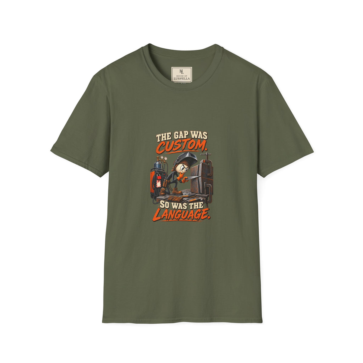 The Gap Was Custom, So Was the Language | Welder T-Shirt product mockup