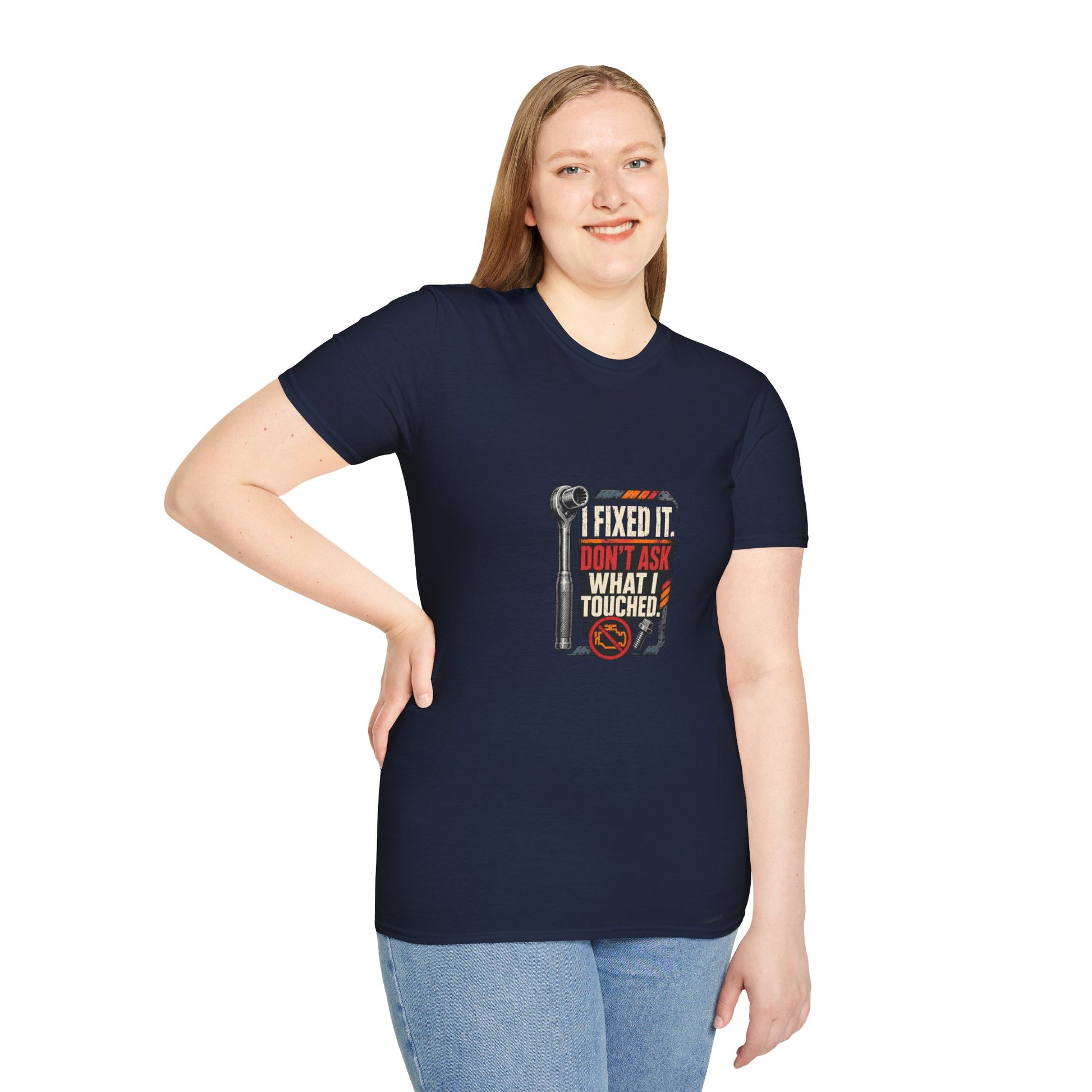 I Fixed It Don't Ask What I Touched Mechanic Shirt product mockup 20 — House of Lushella