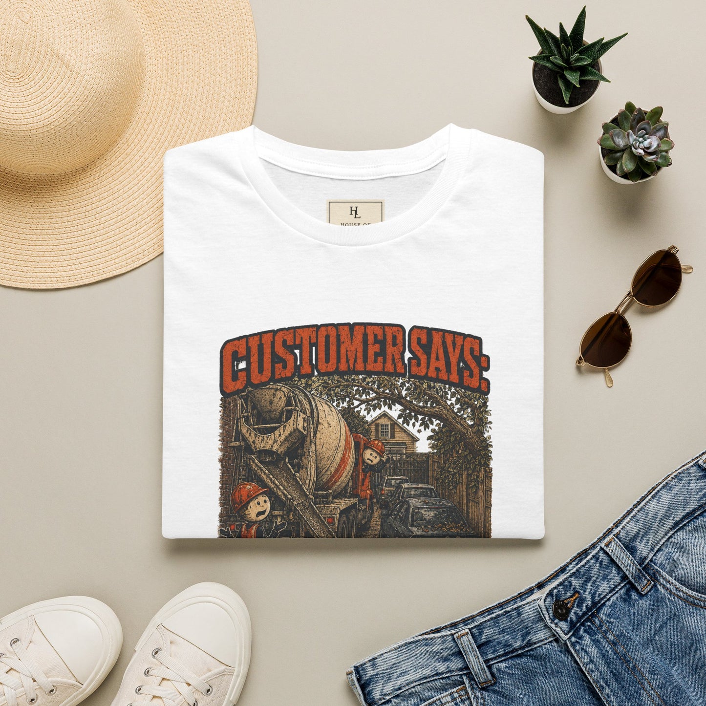 Truck Has Plenty of Room Concrete Crew Shirt product mockup, view 13 — House of Lushella