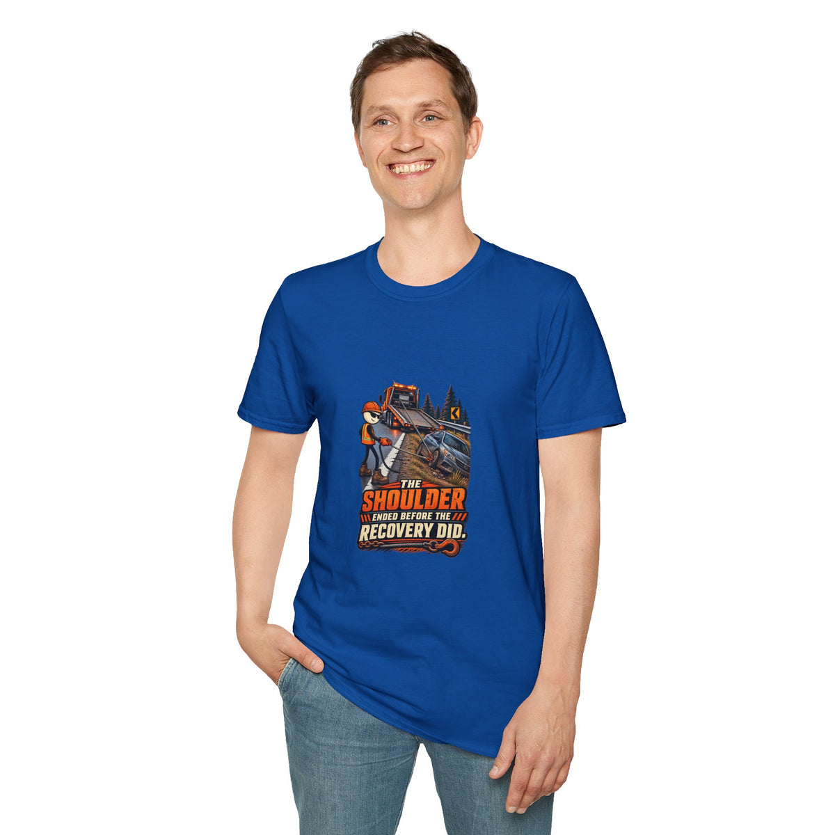 The Shoulder Ended Before the Recovery Did | Towing T-Shirt product mockup