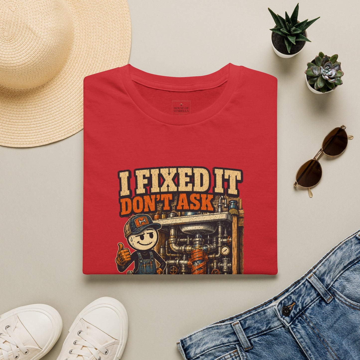 I Fixed It Don’t Ask Mechanic Shirt product mockup 9 — House of Lushella