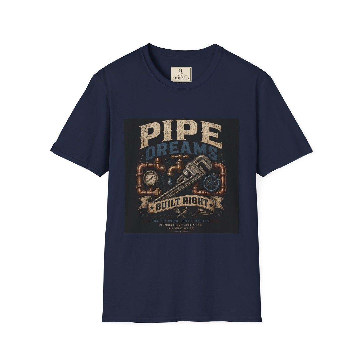 Pipe Dreams Plumber Shirt product mockup, view 5