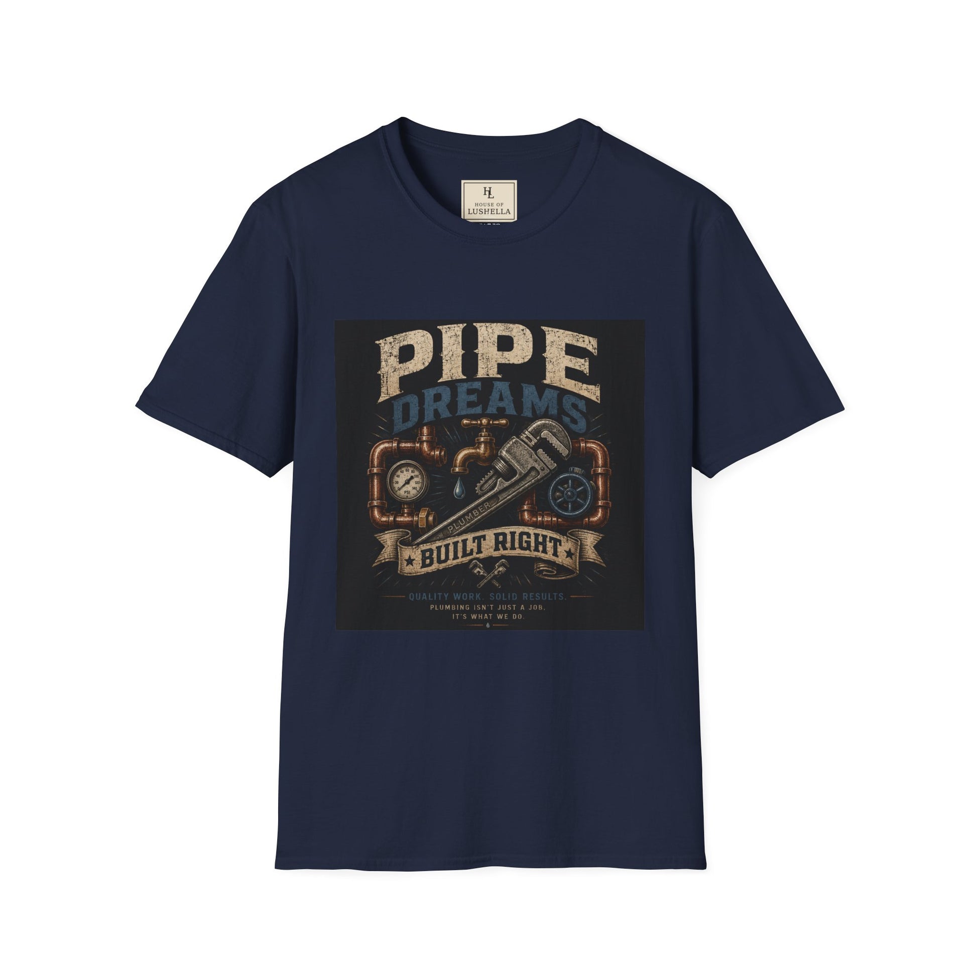 Pipe Dreams Plumber Shirt product mockup, view 5