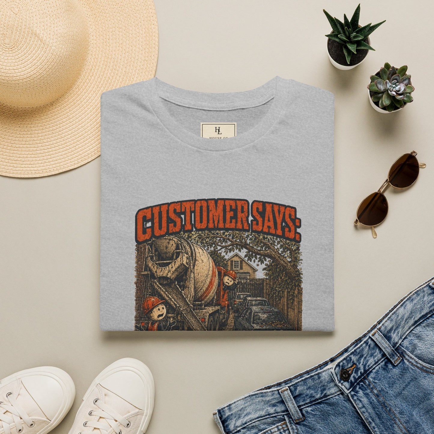 Truck Has Plenty of Room Concrete Crew Shirt product mockup, view 17 — House of Lushella