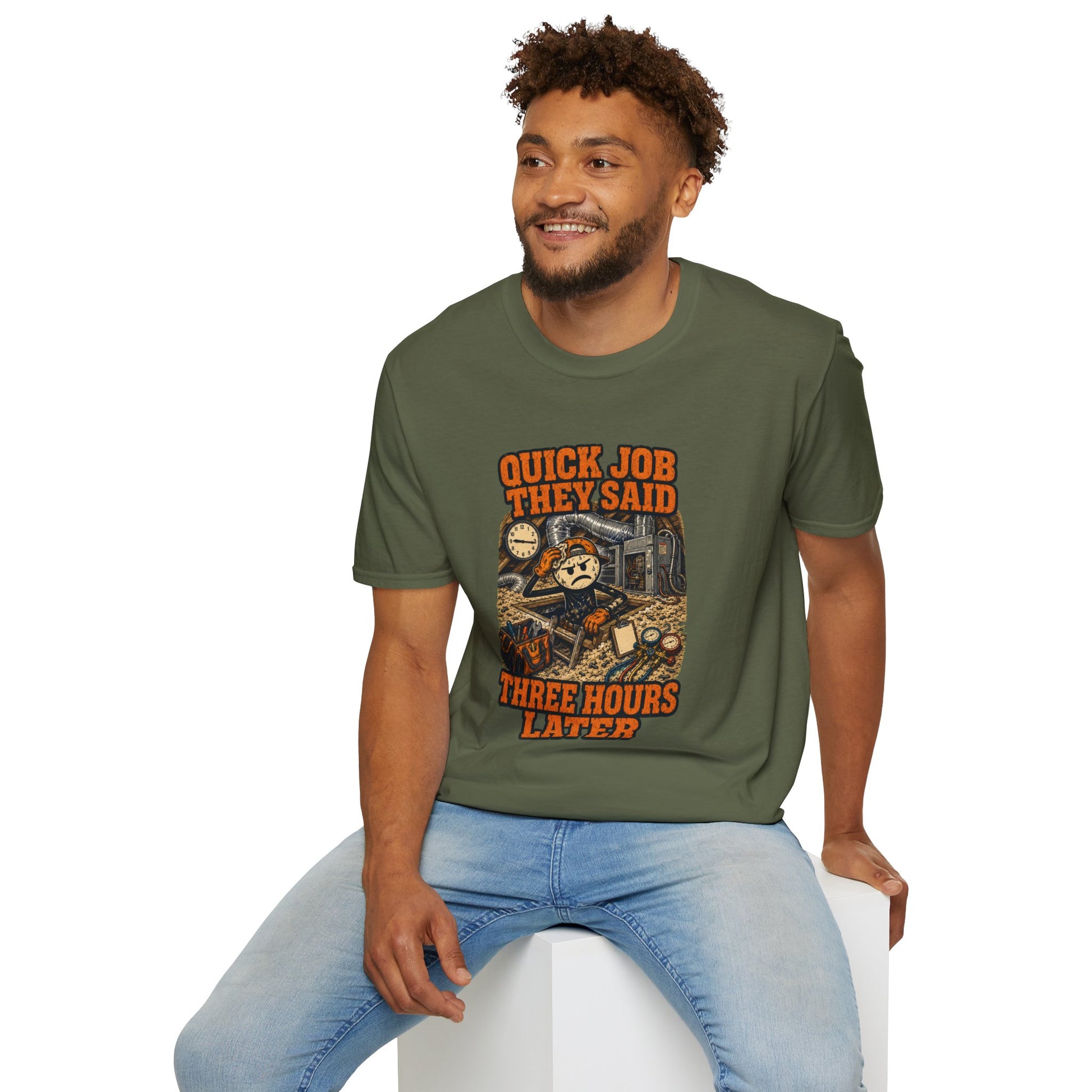Quick Job They Said Three Hours Later Mechanic Shirt product mockup 34 — House of Lushella