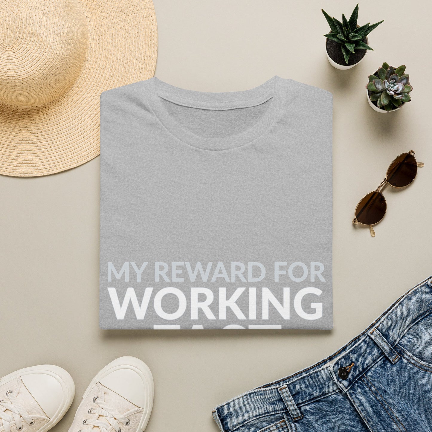 Working Fast Means More Work Funny Employee Shirt product mockup 14 — House of Lushella