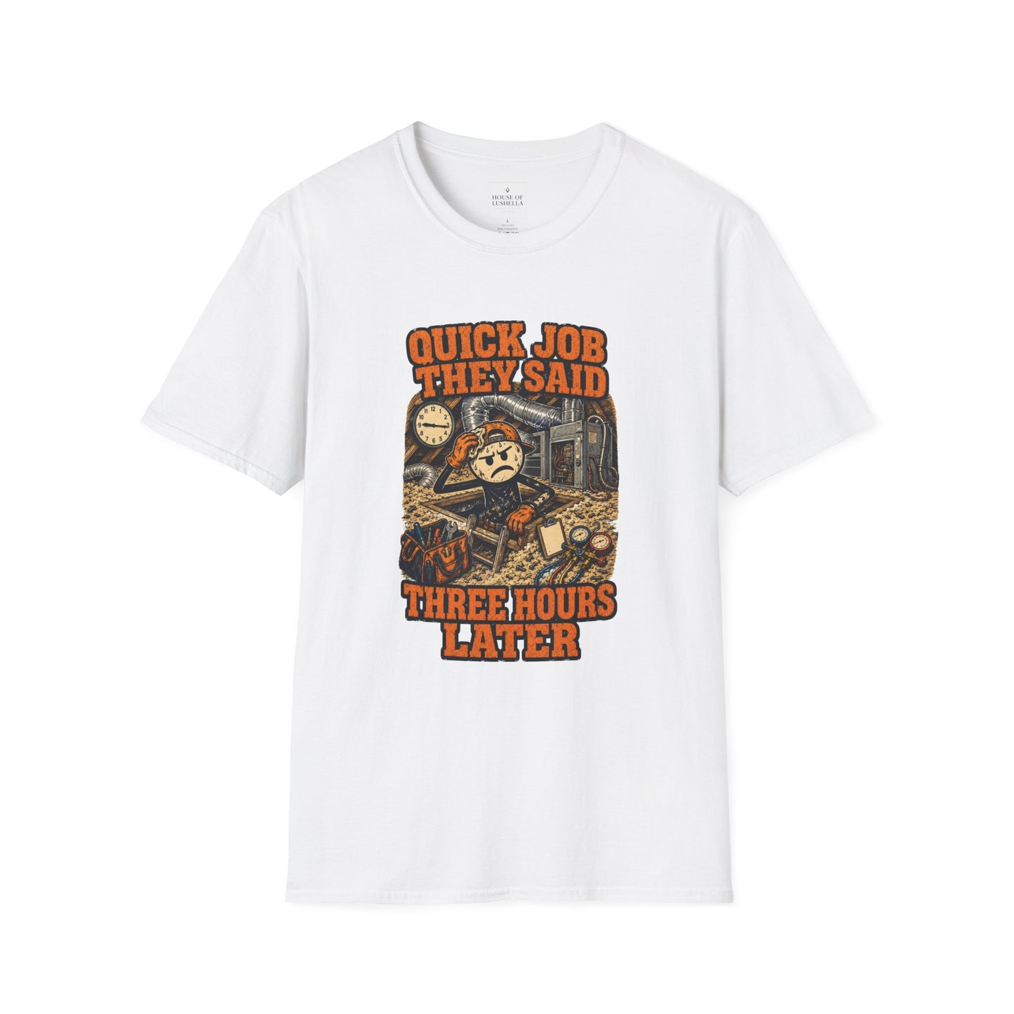 Quick Job They Said Three Hours Later Mechanic Shirt product mockup 11 — House of Lushella
