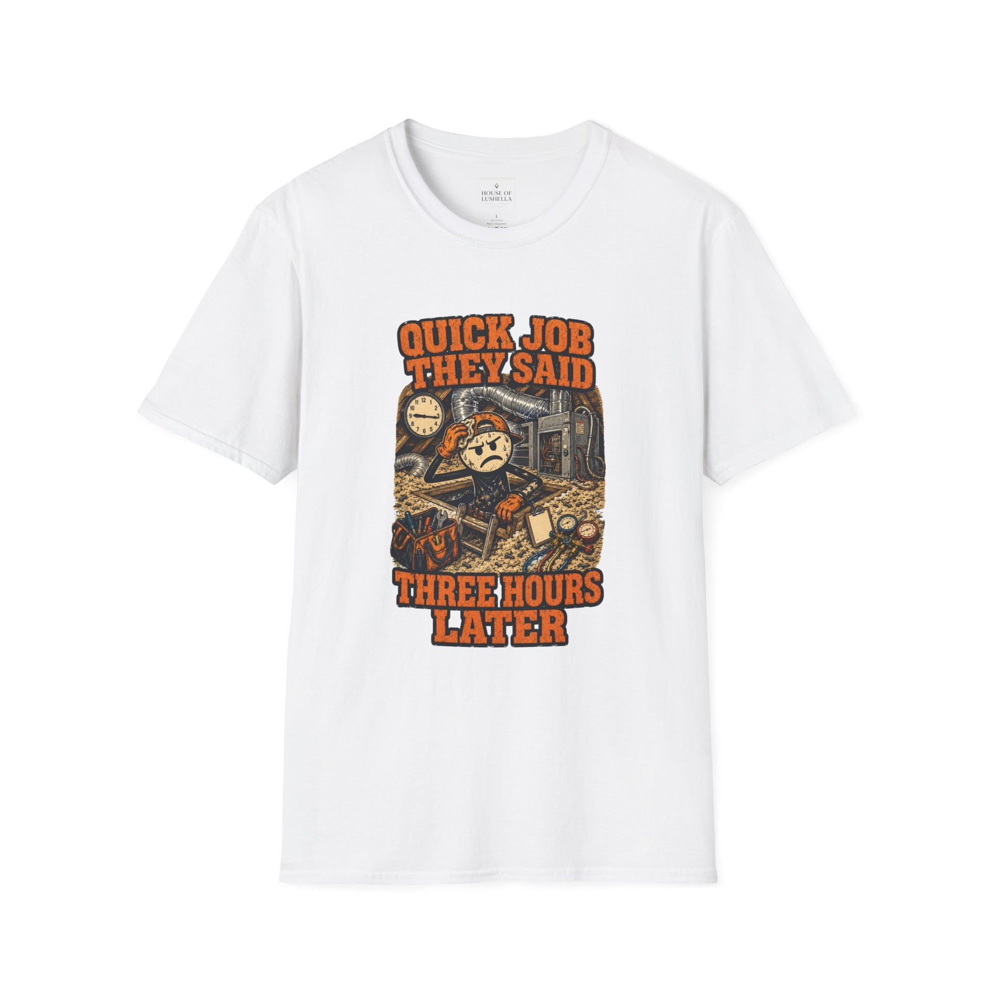 Quick Job They Said Three Hours Later Mechanic Shirt product mockup 11 — House of Lushella