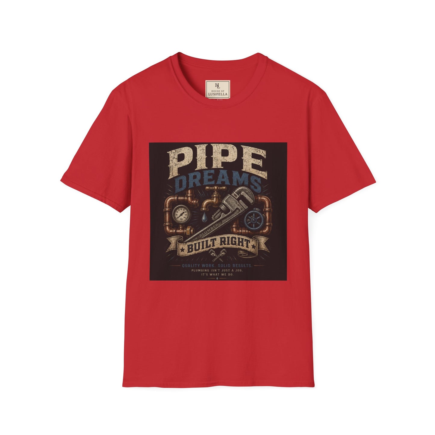 Pipe Dreams Plumber Shirt product mockup, view 6