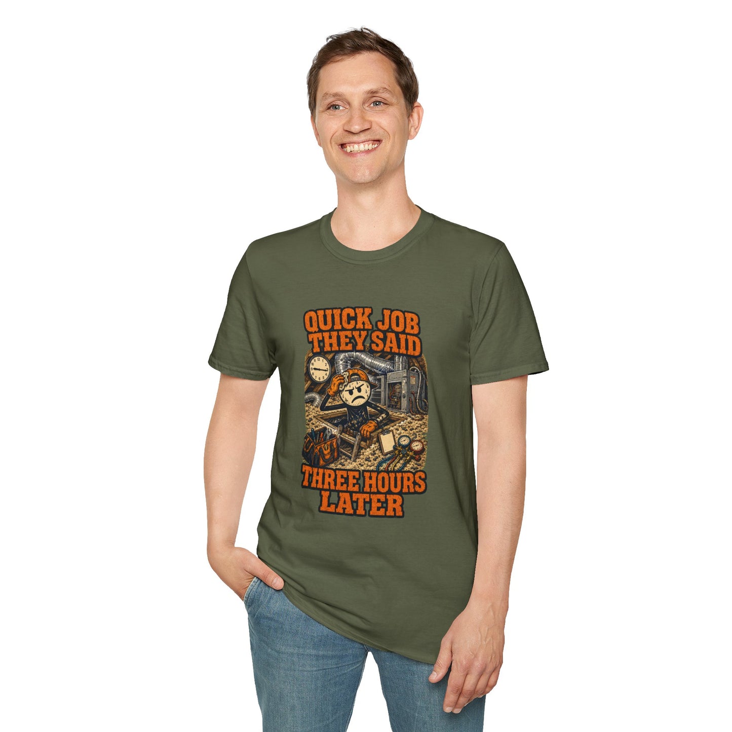 Quick Job They Said Three Hours Later Mechanic Shirt product mockup 33 — House of Lushella