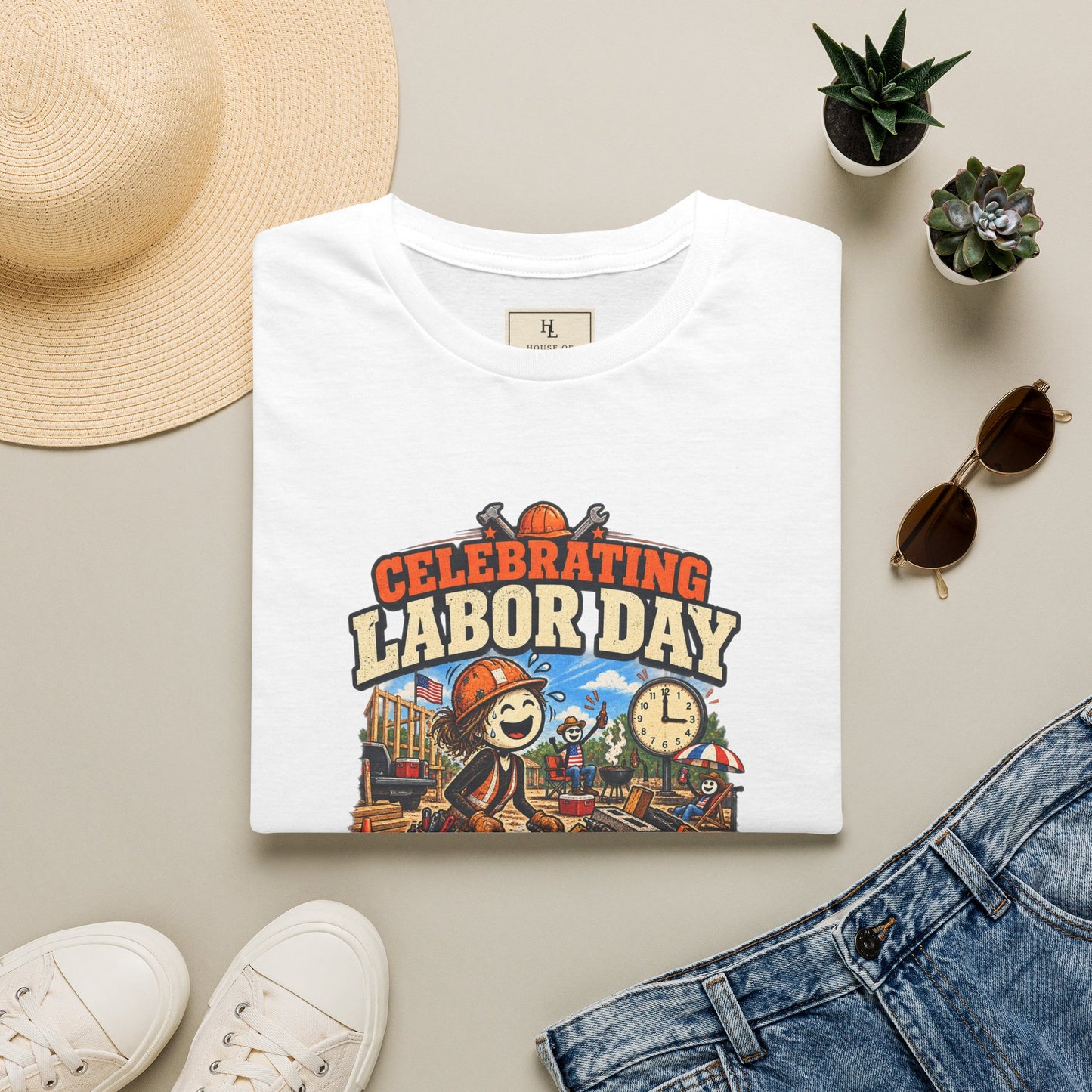 Celebrating Labor Day by Laboring. | Construction T-Shirt