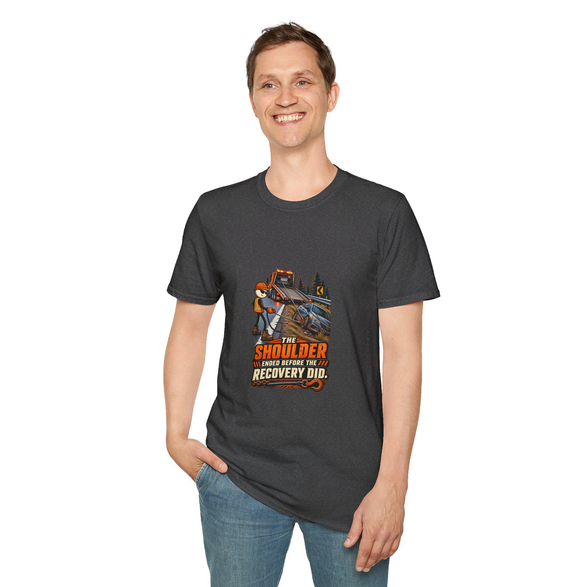 The Shoulder Ended Before the Recovery Did | Towing T-Shirt product mockup