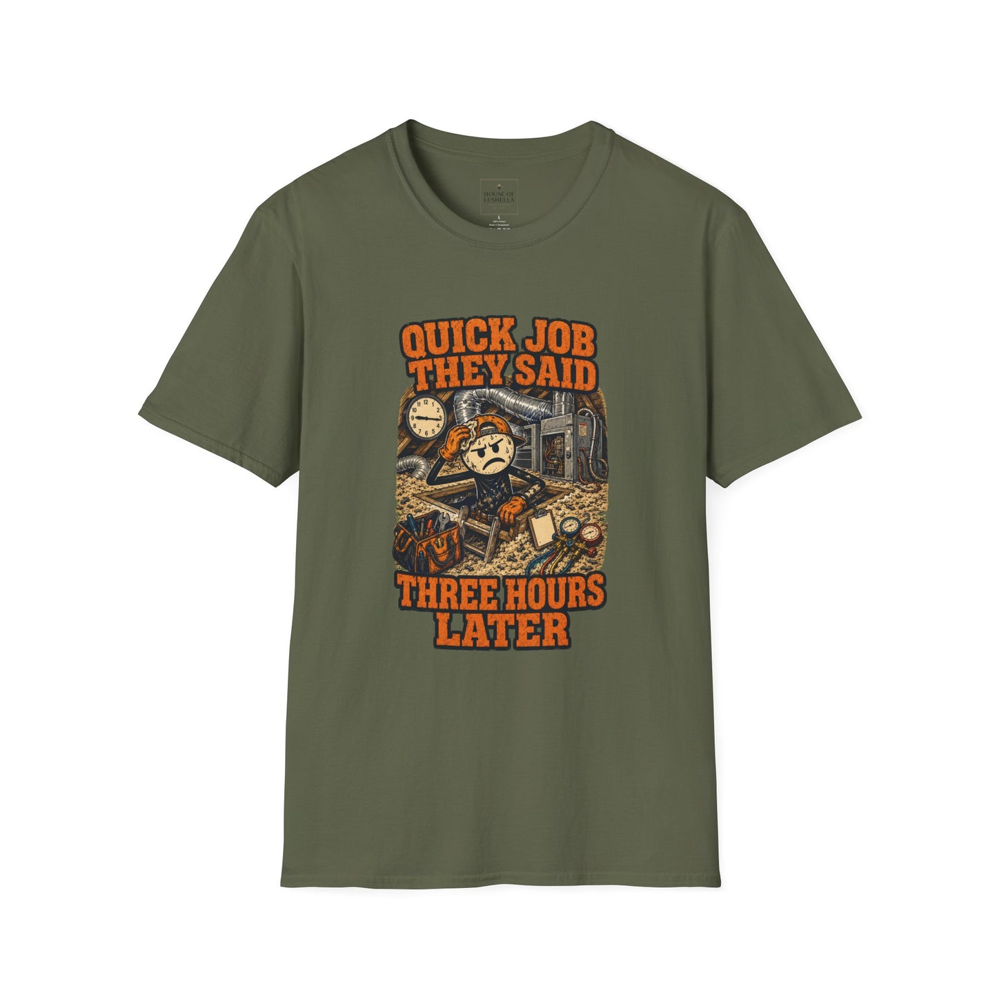 Quick Job They Said Three Hours Later Mechanic Shirt product mockup 31 — House of Lushella