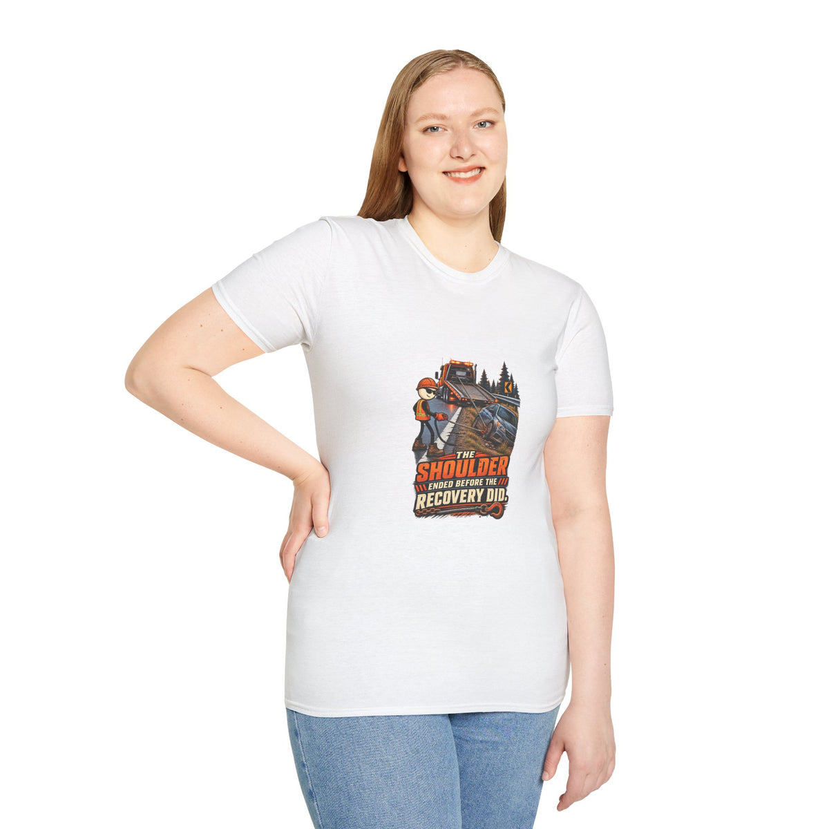 The Shoulder Ended Before the Recovery Did | Towing T-Shirt product mockup